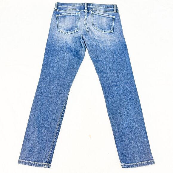 Flying Monkey Dark Wash Distressed Denim Jeans Size 27 - Picture 3 of 8